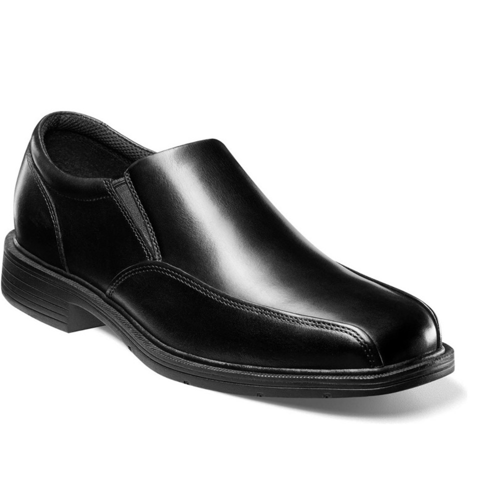 Nun Bush Louis Bike Black Leather Toe Loafers. 10W